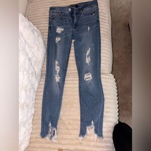 Distressed Blue Women's Jeans